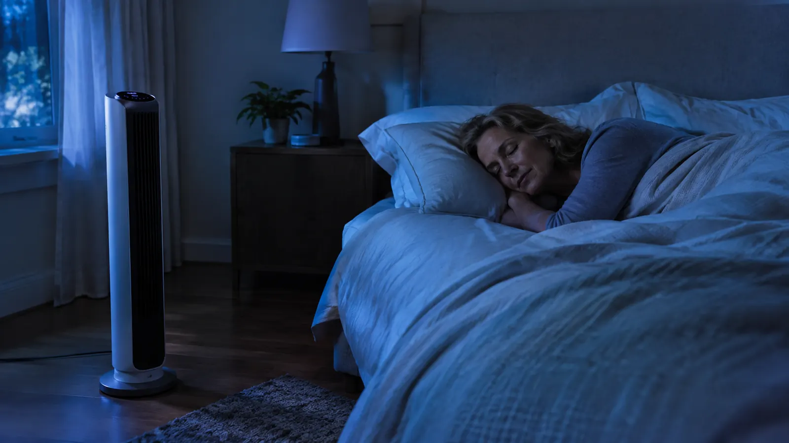 10 Reasons a Quiet Tower Fan Helps Hot Sleepers in Menopause